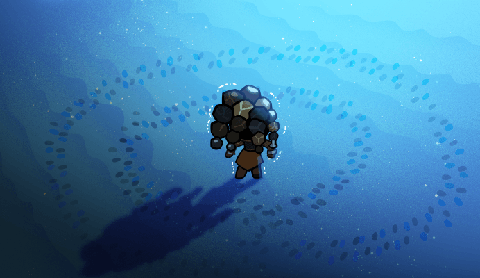 Peppercorn Cookie shivering in the middle of night in desert.